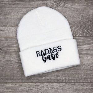 New Exclusive Badass BABE Fold Over Beanie.